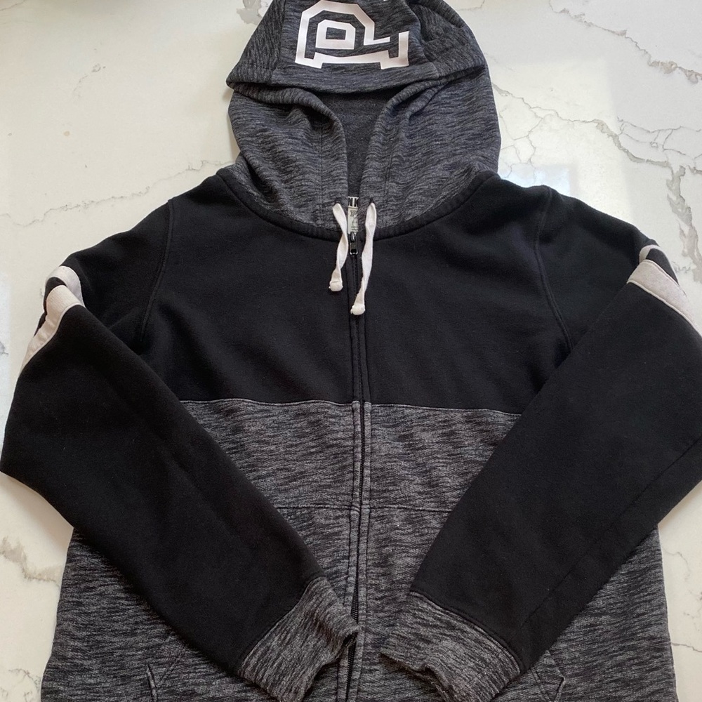 PINK black Zip Up Hoodie size:S selling price: 27